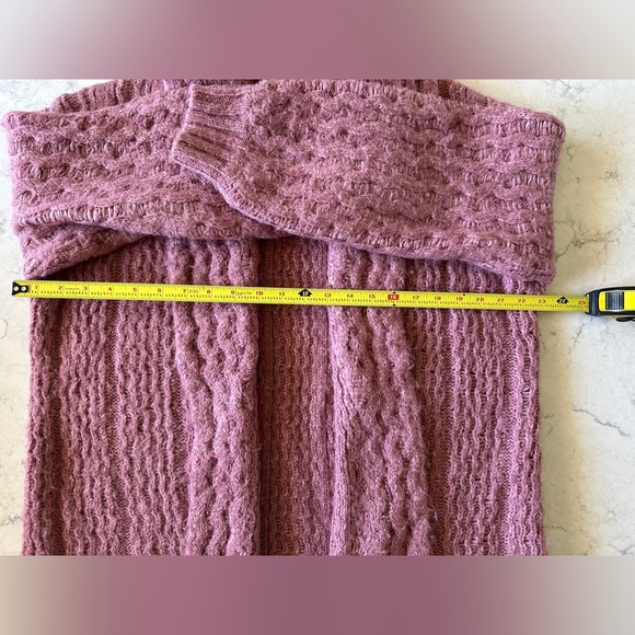 Anthropologie Cardigan Sweater Size Medium Mauve - Picture 4 of 5